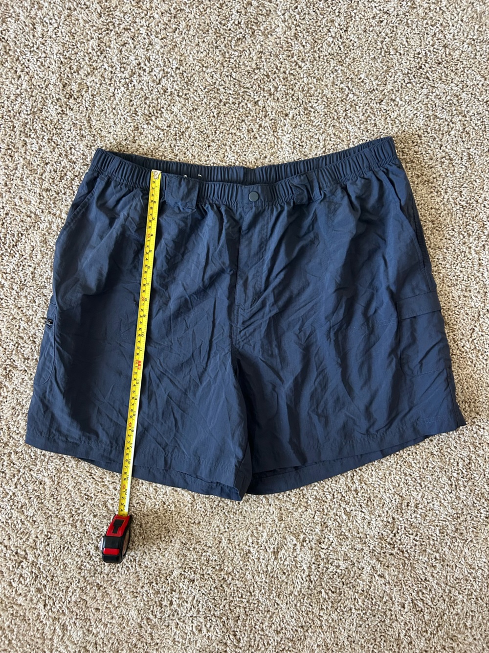 Columbia Mens Navy Light Weight Athletic Short Outdoors Quick Dry Size XXL